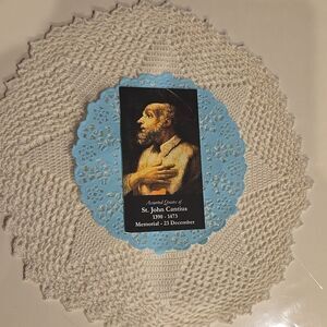 St. John Cantius 1390 - 1473 Quotes Card Small Black Rare Bookmark Faith Hope